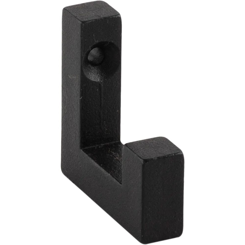 Halcö Mantelhaken Ischgl B 10 mm, H 40 mm, Schwarzstahl geölt