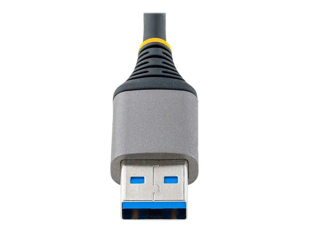 StarTech.com 3-Port USB Hub with Ethernet, 3x USB-A Ports, Gigabit Ethernet RJ45, USB 3.0 5Gbps, Bus-Powered, USB Hub w/ GbE and 1ft/30cm Long Cable, Portable Laptop USB Hub - USB Expansion Hub w/ Ethernet Adapter (5G3AGBB-USB-A-HUB)