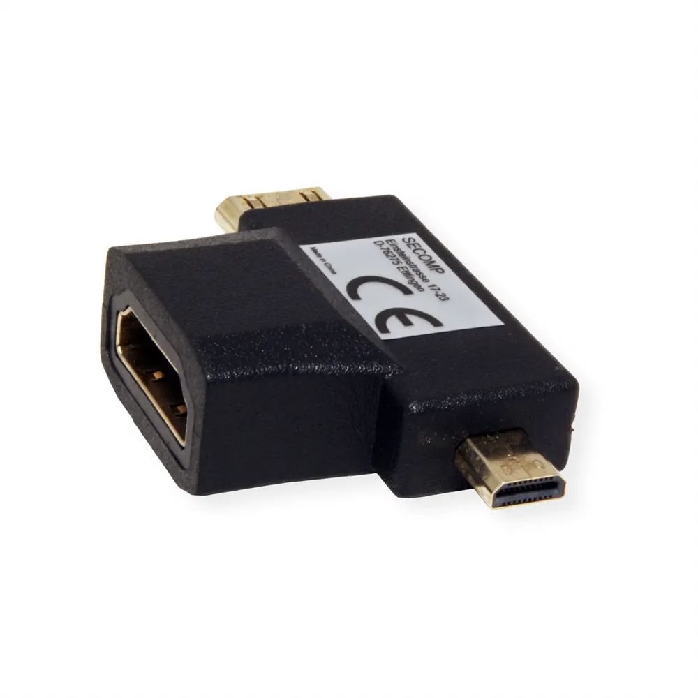 VALUE HDMI T-Adapter HDMI - HDMI Mini + HDMI Micro