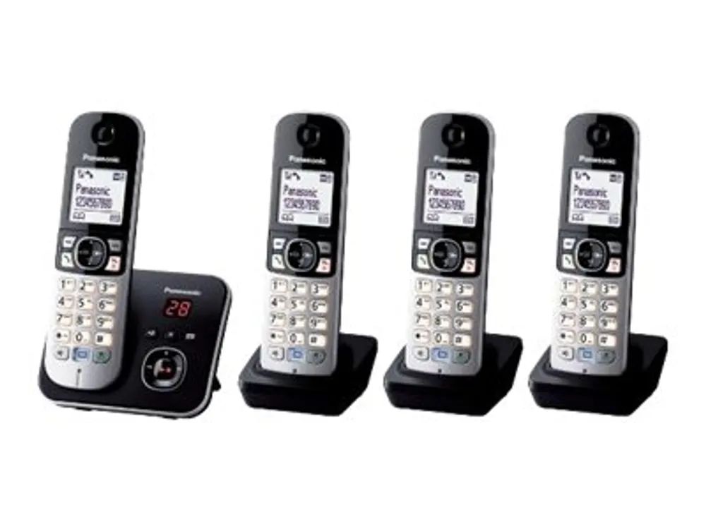 Panasonic KX-TG6824 - Schnurlostelefon - Anrufbeantworter mit Rufnummernanzeige