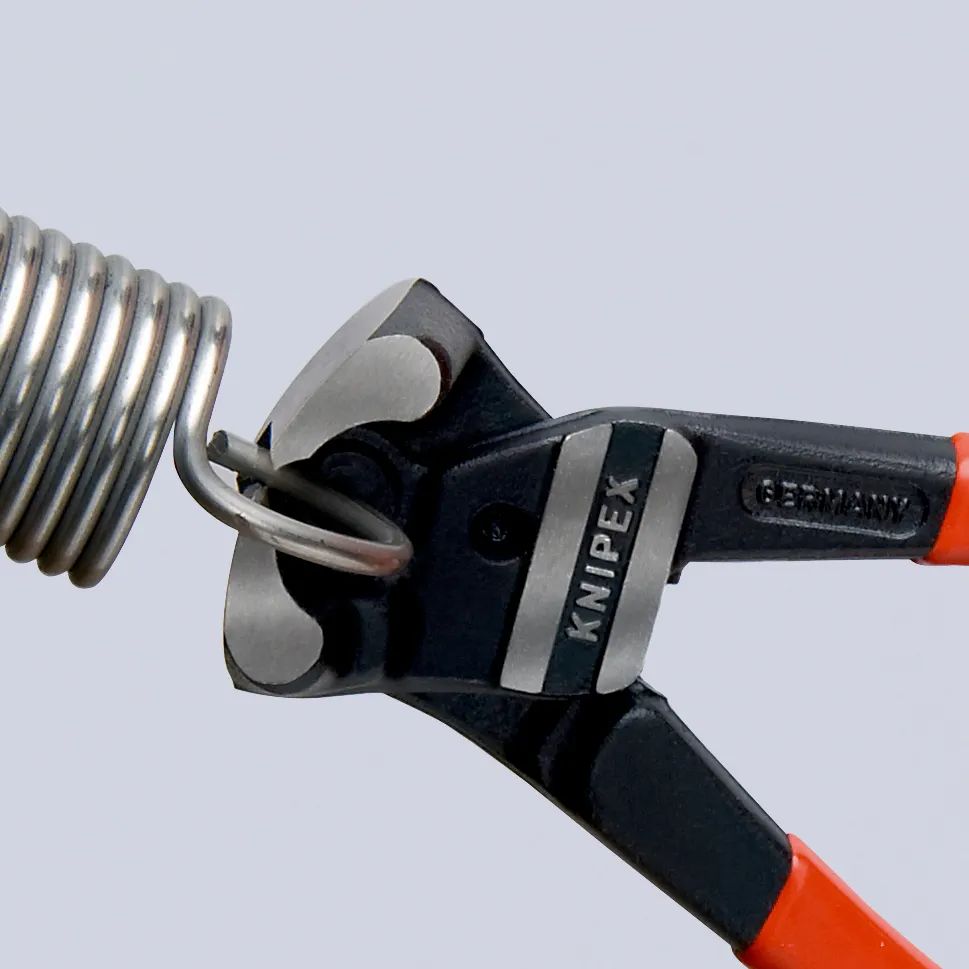 KNIPEX 61 01 200 Bolzen-Vornschneider hochübersetzt mit Kunststoff überzogen schwarz atramentiert 200 mm