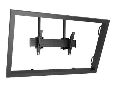 Chief Fusion X-Large Dual Pole Ceiling TV Mount - For Displays 55-100" - Black - Montagekomponente (Montageschiene, 2 Verbindungsklammern, 2 hintere Abdeckungen, 2 Array-Köpfe)