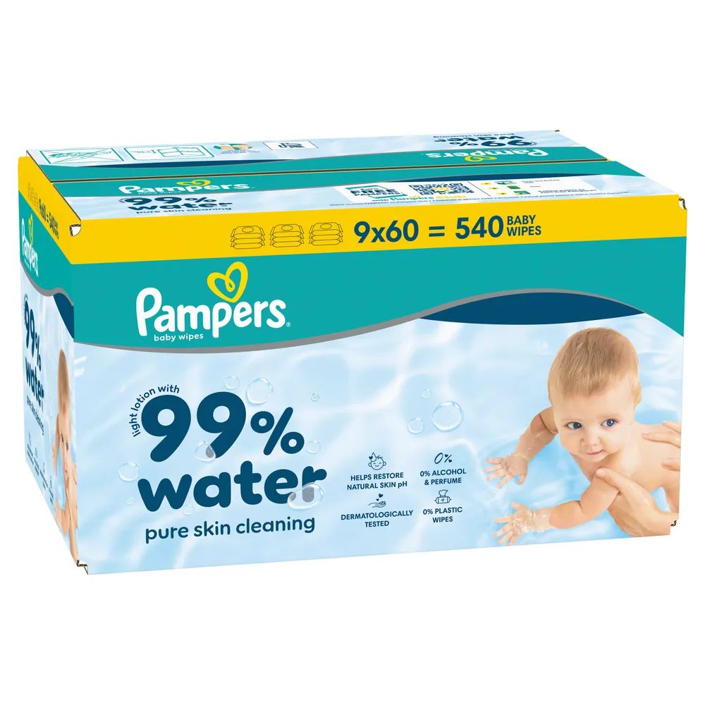 Pampers Feuchte Tücher 99% Water 9x