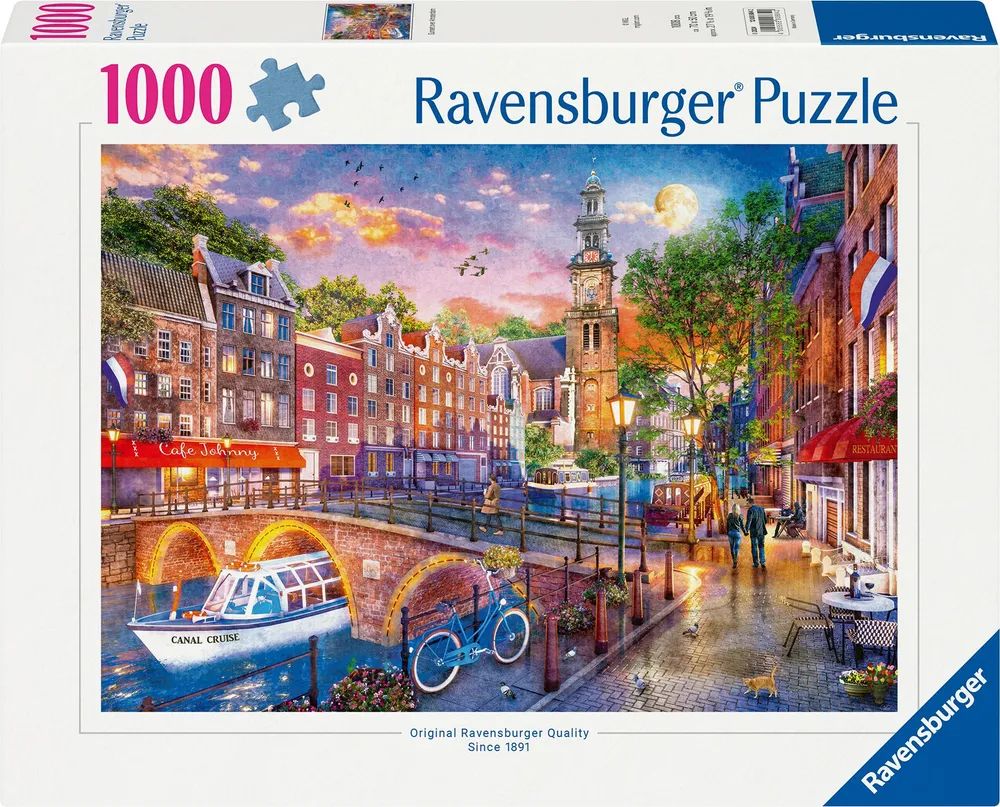 Ravensburger Verlag GmbH Pz.Sonnenuntergang Amsterdam 1000 T.