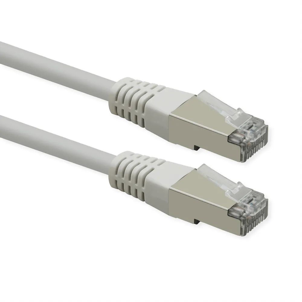 ROLINE Patchkabel Cat.6 (Class E), PoE, S/FTP (PiMF), weiß, 20 m