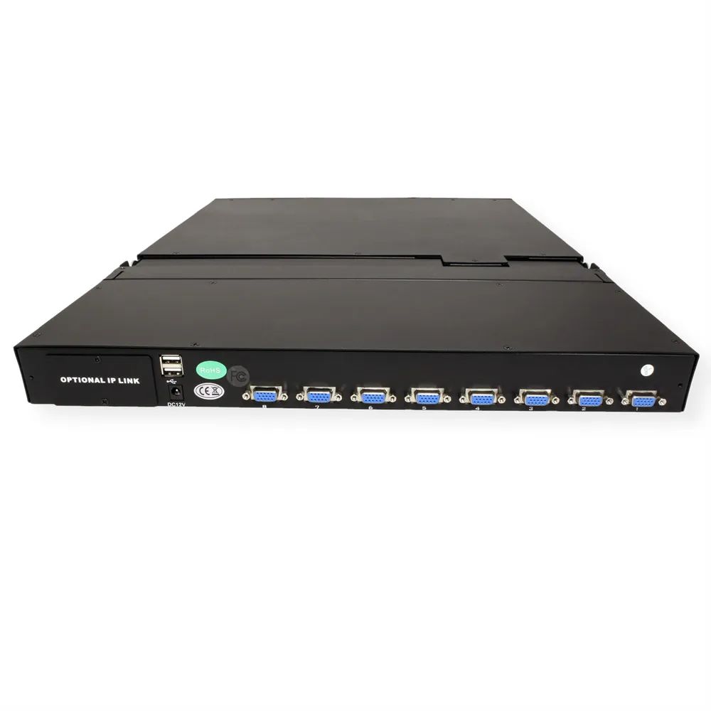 VALUE 19-Zoll-KVM-Switch, 8-Port, 48 cm (19") TFT (16:9), VGA, USB, DE-Layout