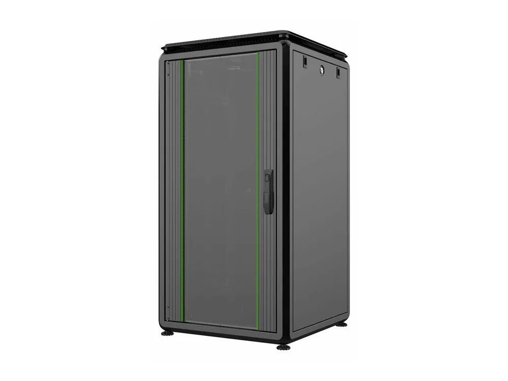Lanview by Logon Data Line - Schrank Netzwerkschrank - 600 x 600 mm, data line - freistehend - Schwarz - 22U - 48.3 cm (19")