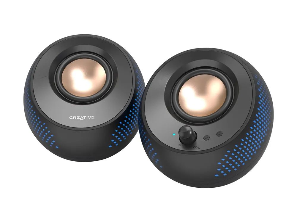Creative Labs Creative Pebble X - Lautsprecher - für PC - 2.0-Kanal - kabellos - Bluetooth - 15 Watt (Gesamt)