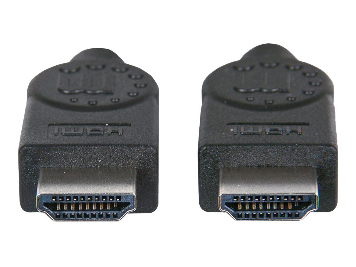 Manhattan HDMI Cable, 4K@30Hz (High Speed), 5m, Male to Male, Black, Ultra HD 4k x 2k, Fully Shielded, Gold Plated Contacts, Lifetime Warranty, Polybag