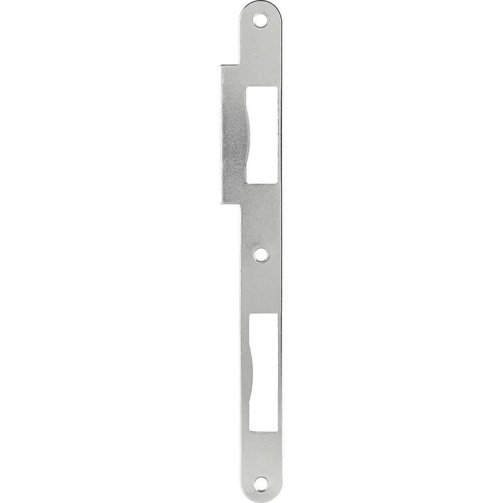Hilber Beschläge GesmbH Beschläge unde Metallwarenerzeugung Doppeltürschließblech R9 bombiert, 210 x 18 x 2 mm, Edelstahl-Effekt