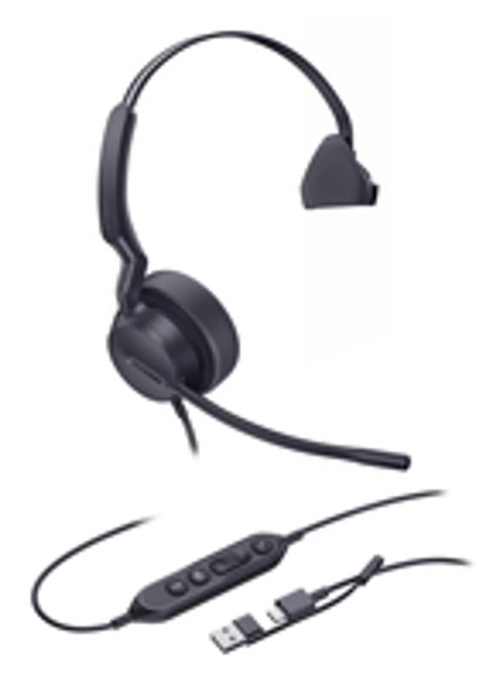 Yealink Headset UH42 Mono Teams USB-C/A - Headset - 20 KHz