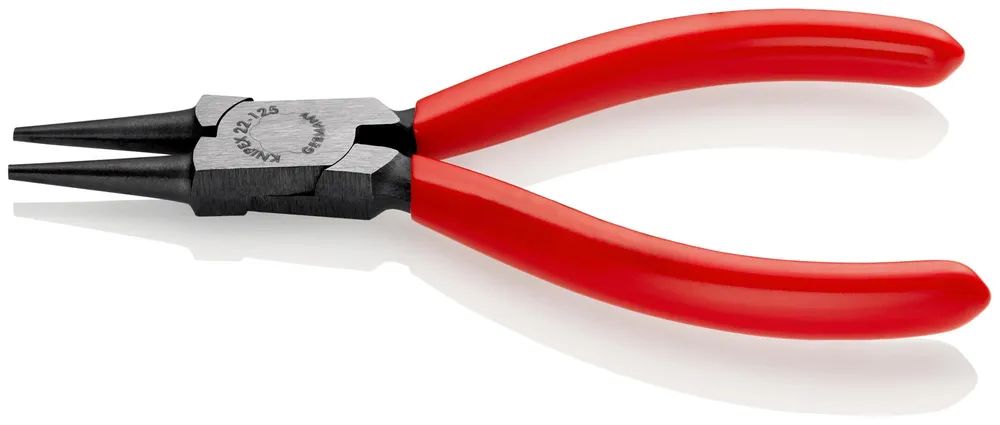 KNIPEX Rundzange mit Kunststoff überzogen schwarz atramentiert 125 mm