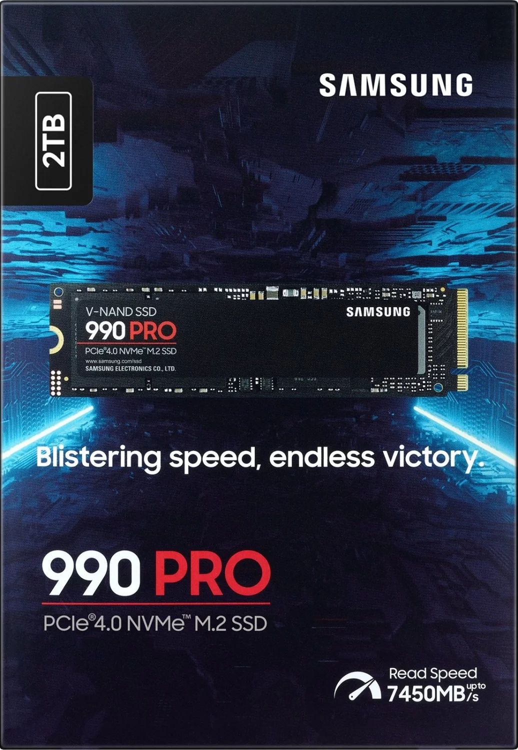 Samsung 990 PRO MZ-V9P2T0BW - SSD - verschlüsselt - 2 TB - intern - M.2 2280 - PCIe 4.0 x4 (NVMe)