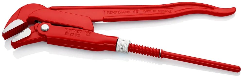 KNIPEX Rohrzange 45° rot pulverbeschichtet 320 mm