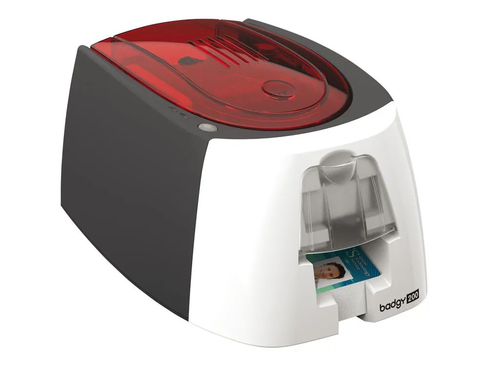Evolis Badgy 200 - Plastikkartendrucker - Farbe - Thermosublimation/thermische Übertragung - CR-80 Card (85.6 x 54 mm)