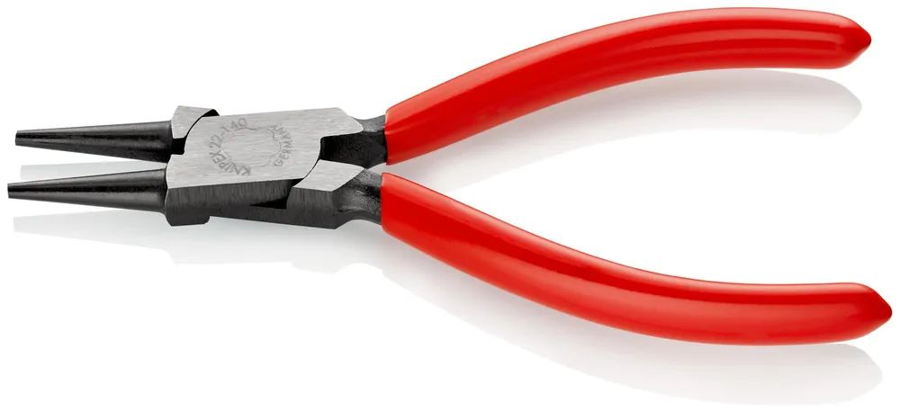 KNIPEX Rundzange mit Kunststoff überzogen schwarz atramentiert 140 mm