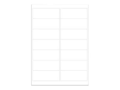 MEDIARANGE Matt - permanenter Klebstoff - Mattes Weiß - 99.1 x 38.1 mm 700 Etikett(en) (50 Bogen x 14)