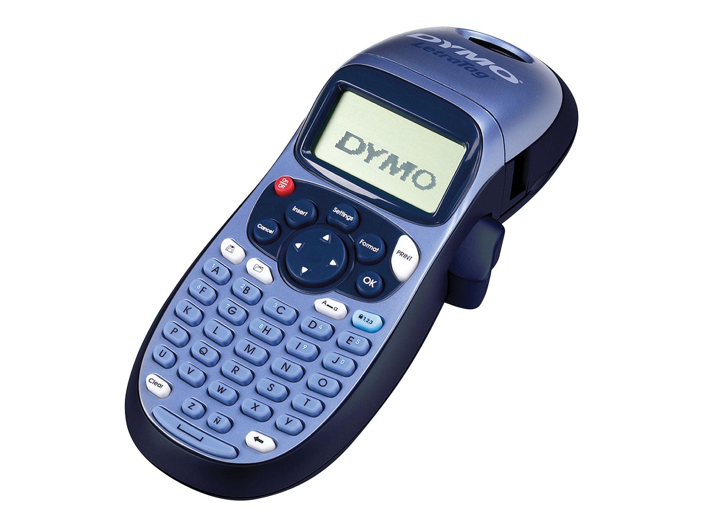 Dymo LetraTag LT-100H - Beschriftungsgerät - s/w - Thermodirekt - Rolle (1,2 cm)