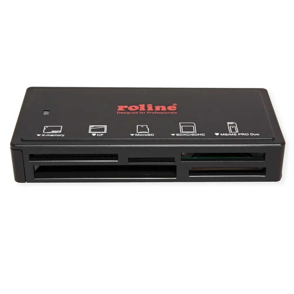 ROLINE USB 3.2 Gen 1 Multi Card Reader, schwarz