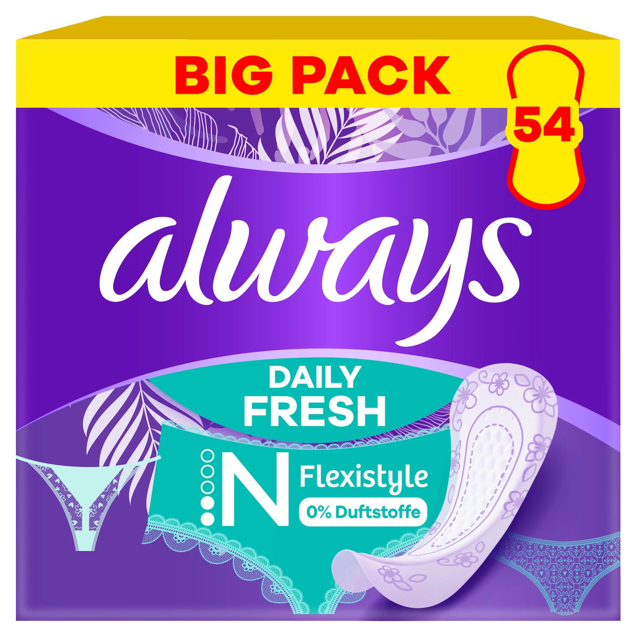 always Daily Fresh Flexistyle Normal ohne Duft, 54Stk.