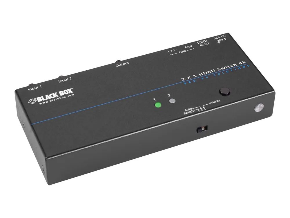 Black Box 4K HDMI Switch 2 x 1 - Video-Schalter