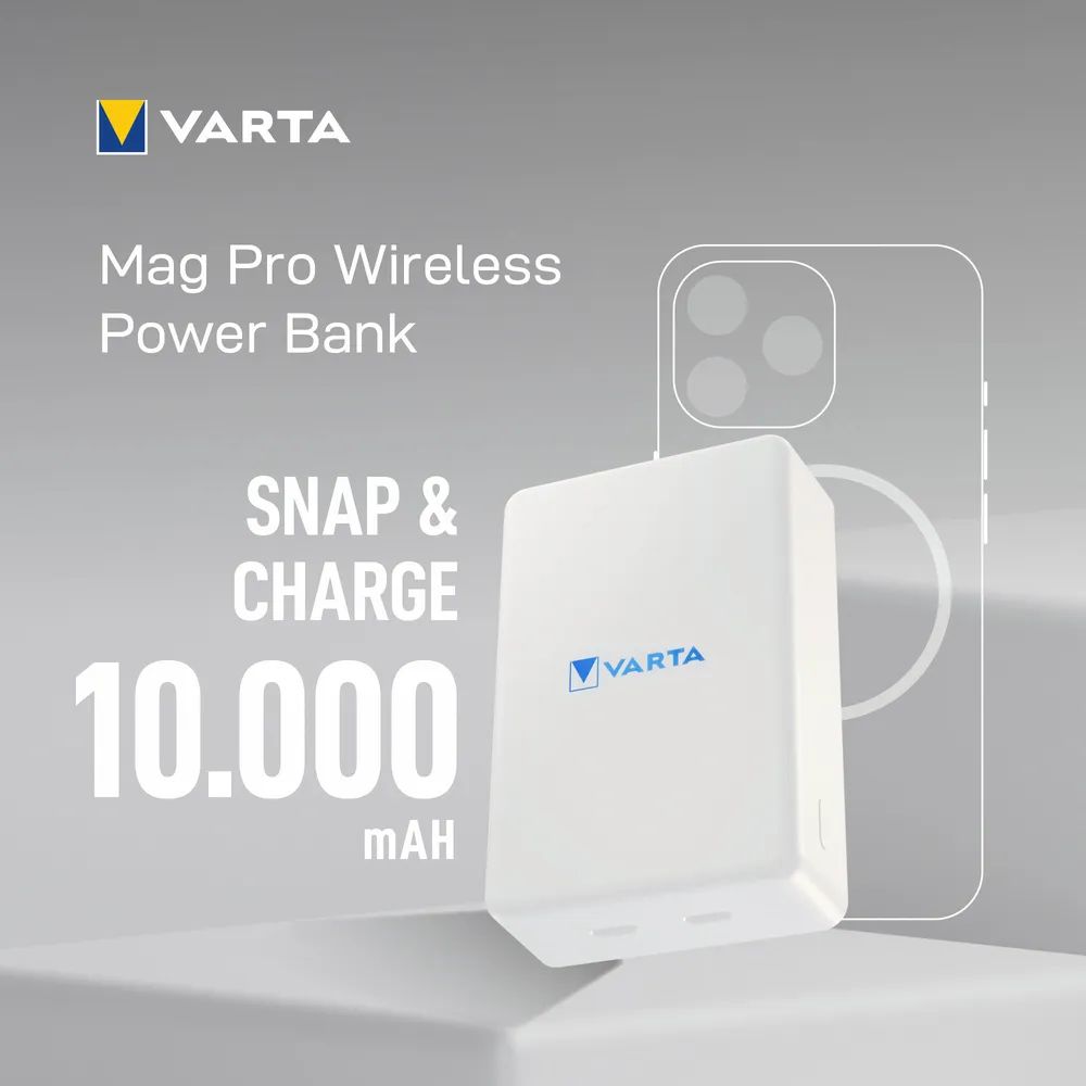 VARTA Mag Pro Wireless Power Bank 10000