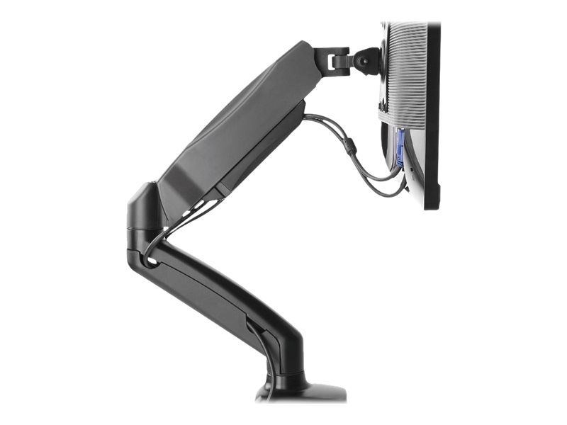 ICY BOX IB-MS303-T - Aufstellung (Gelenkarm, VESA-Adapter, Tisch-Klemme, Befestigung für Kabeldurchgang) - für LCD-Display - Metall - Schwarz - Bildschirmgröße: up to 68 cm (bis zu 27 Zoll)