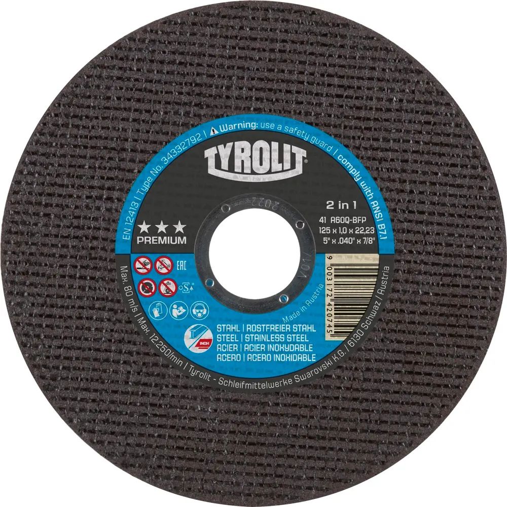 TYROLIT Trennscheibe gerade Premium*** 178 x 1.6 mm 2in1 superdünn