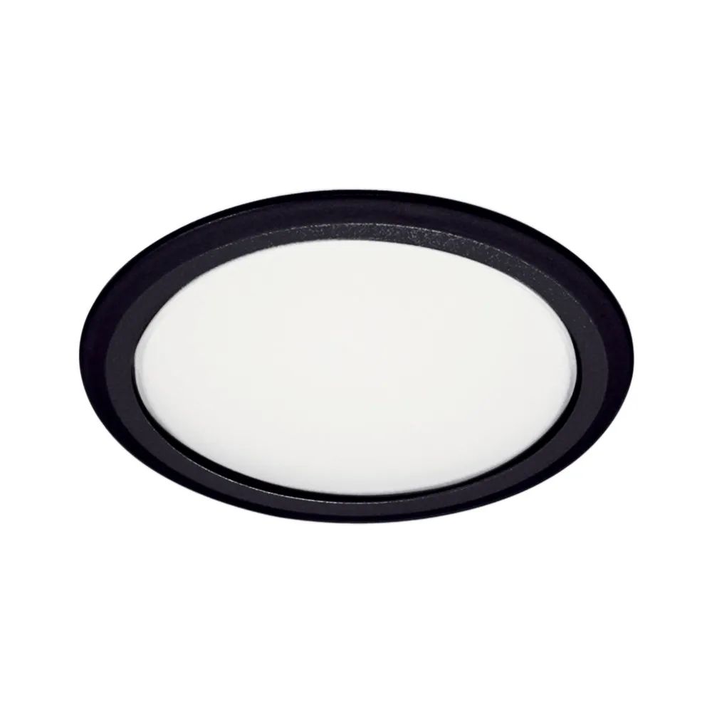 Elektra GmbH ische Gerät mbH ELEKTRA Einbauleuchte 8001B-58, neutralweiß, ø 62 mm, schwarz