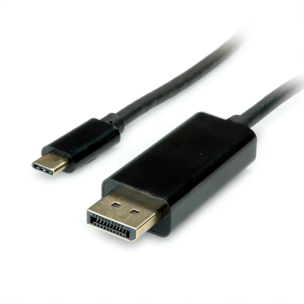 VALUE USB Typ C - DisplayPort Adapterkabel, v1.2, ST/ST, 2 m
