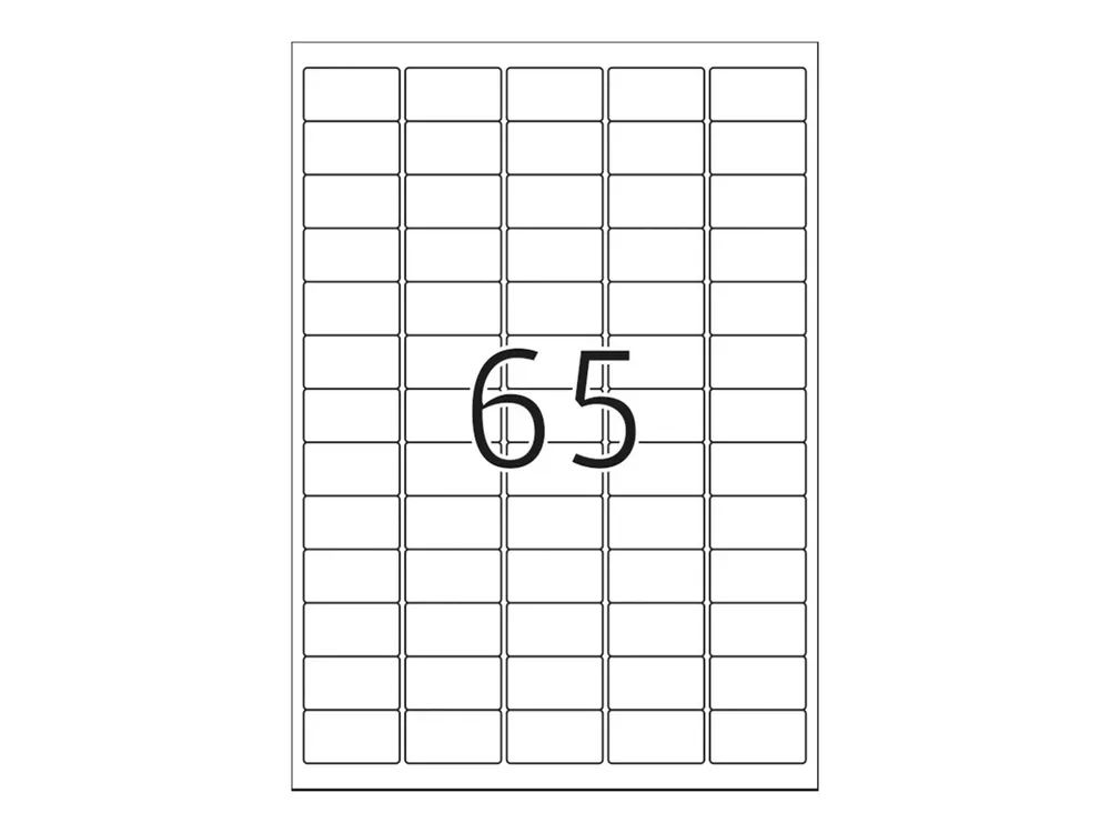HERMA Premium - Papier - matt - permanent selbstklebend - High White - 38.1 x 21.2 mm 6500 Etikett(en) (100 Bogen x 65)