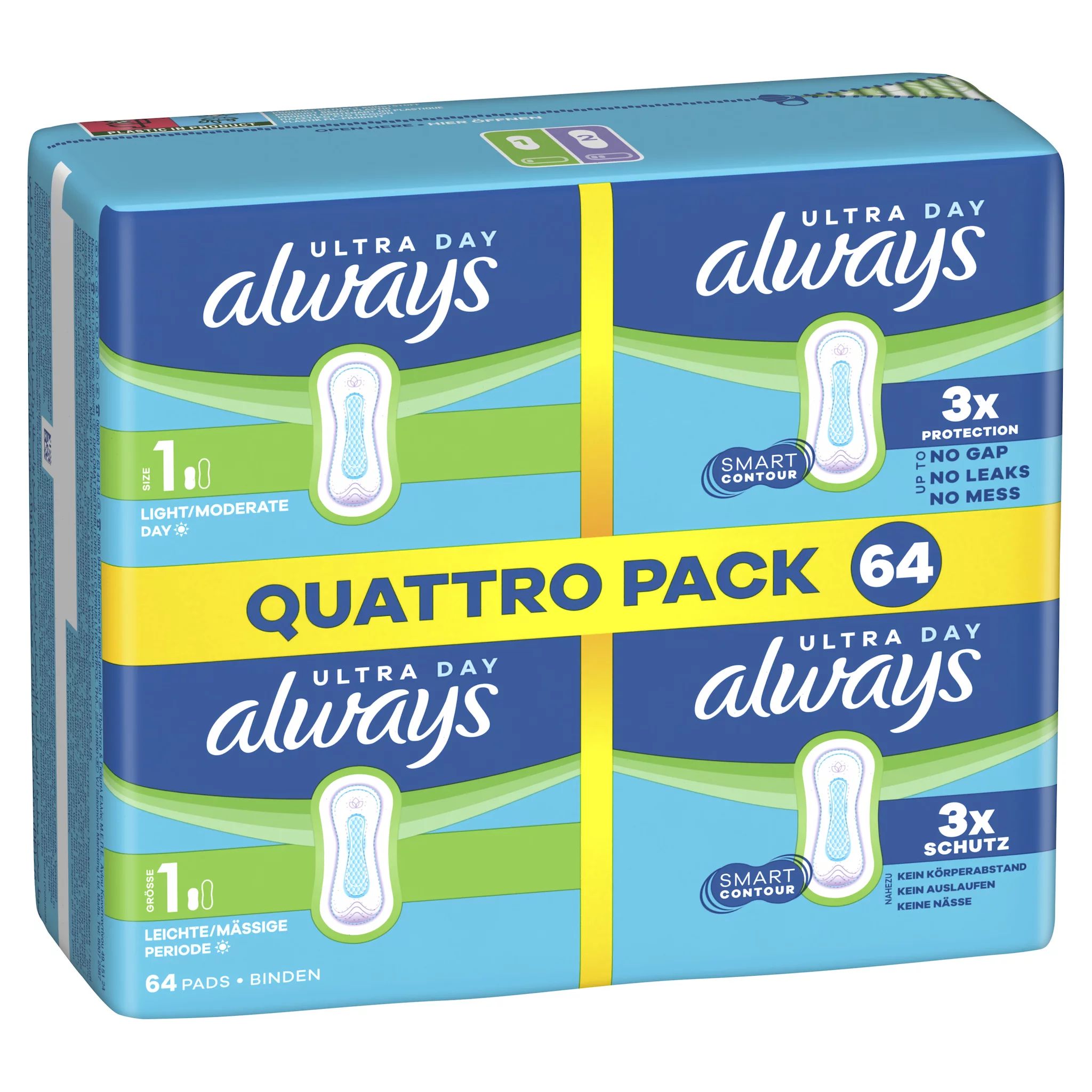 always Ultra Binde- Größe 1 -  Normal Quattropack 64 Stück