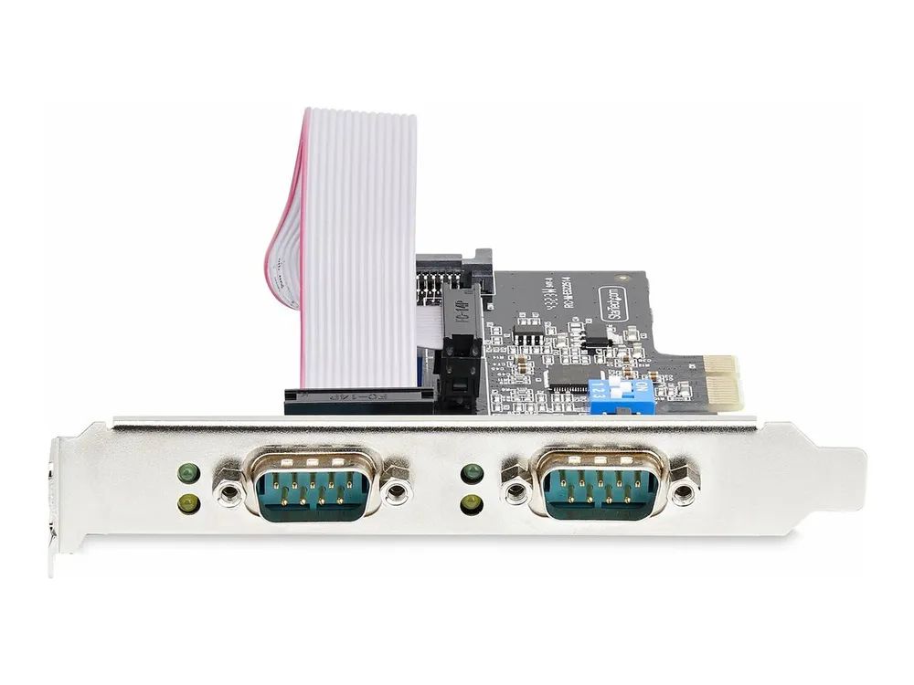StarTech.com 2-Port Serielle PCIe Karte, RS232/RS422/RS485 Serielle Karte