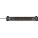 Brennenstuhl 1391030610 - 3 m - Indoor - Abgewinkelt - IP20 - Schwarz - Silber - 6 AC-Ausgänge