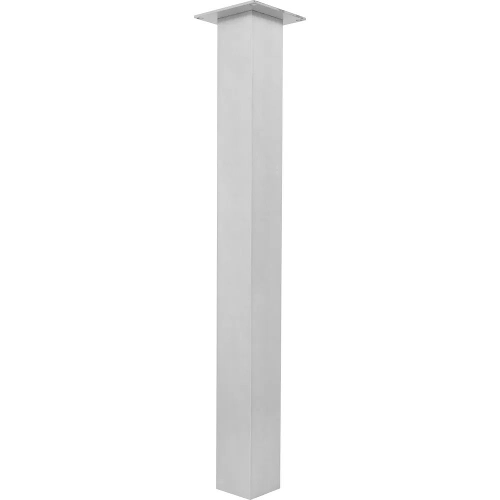 SIMAUSROM Tischfuß 70 x 70 x 720 mm Aluminium gebürstet