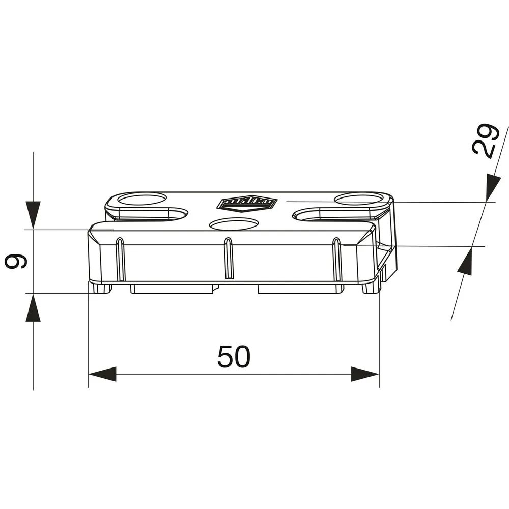 MACO Schließteil iS PVC 12/20-13, REHAU/OSMOPANE/VIVA PLAST, silber (96570)