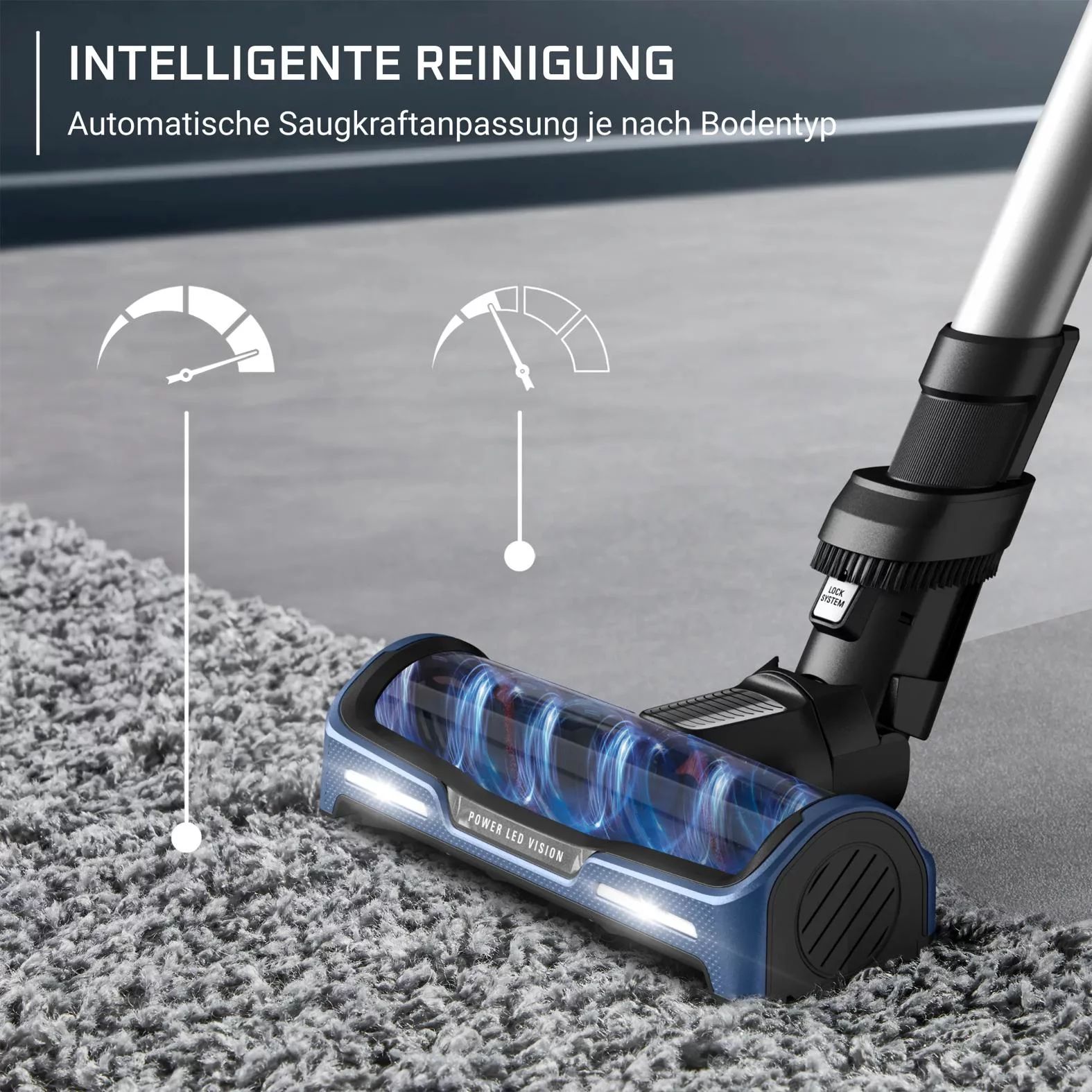 Rowenta RH99C3 Akku-Staubsauger X-Force Flex 14.60 Aqua Docking - Blau/Aluminium