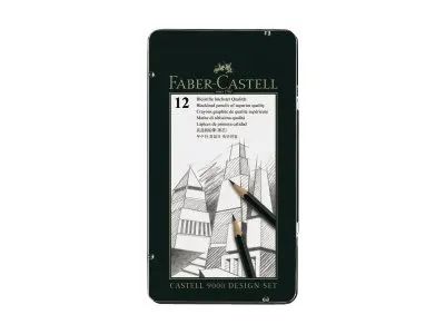 FABER-CASTELL CASTELL 9000 - Bleistift - Grafit - gemischt (Packung mit 12)