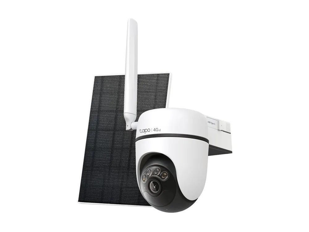 TP-LINK TAPO C615G KIT V1 - SOLAR-POWERED SECURITY CAMERA KIT - NETZWERK-UEBERWACHUNGSKAMERA - SCHWENKEN / NEIGEN - AUSSENBEREICH - STAUBGESCHUETZT/WETTERFEST - FARBE (TAG&NACHT) - 3 MP - 2304 X 1296 - 2K - FESTE BRENNWEITE - AUDIO - DRAHTLOS - 4G, L
