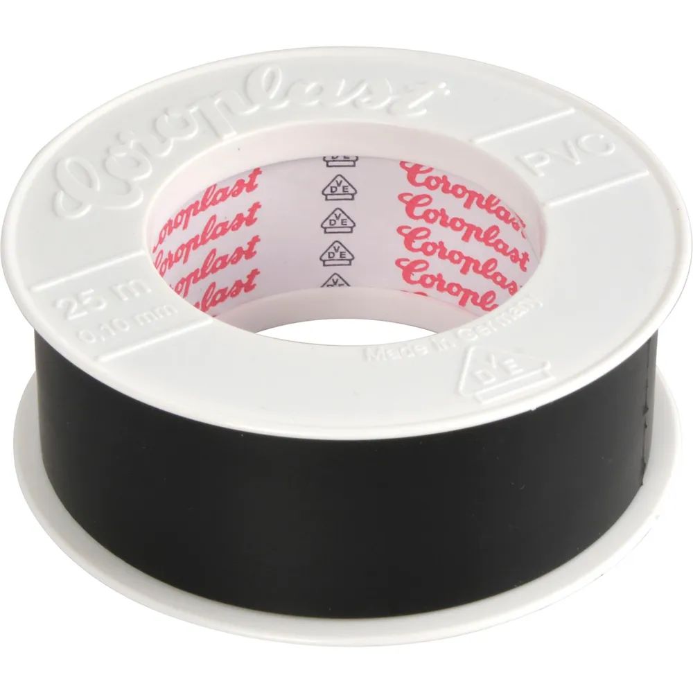 COROPLAST Isolierband 0,10x30mmx25m schwarz
