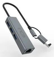 INCA Adapter IUTP-03TX Ethernet> USB und Typ-C 1000Mbit/s - Adapter - Digital/Daten