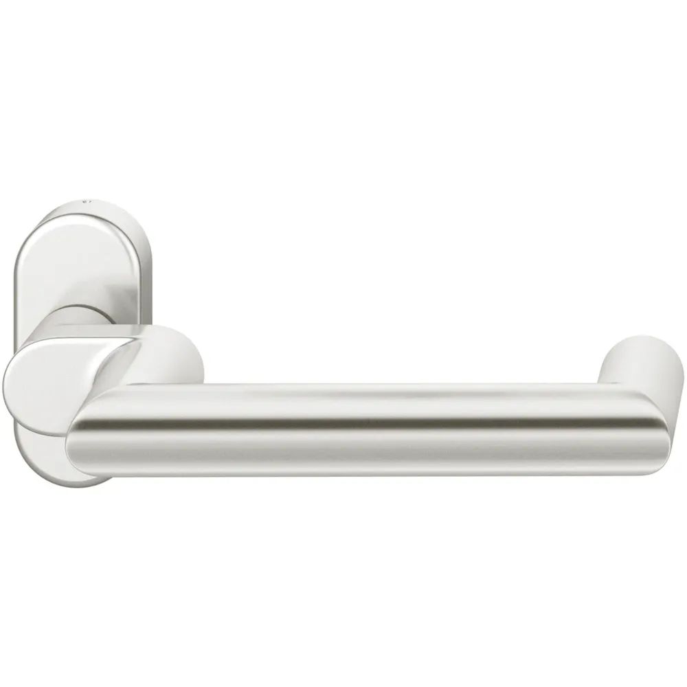 FSB Rahmentürdrücker verkröpft 06 1016 Hochhaltefeder B EN179 Aluminium silber
