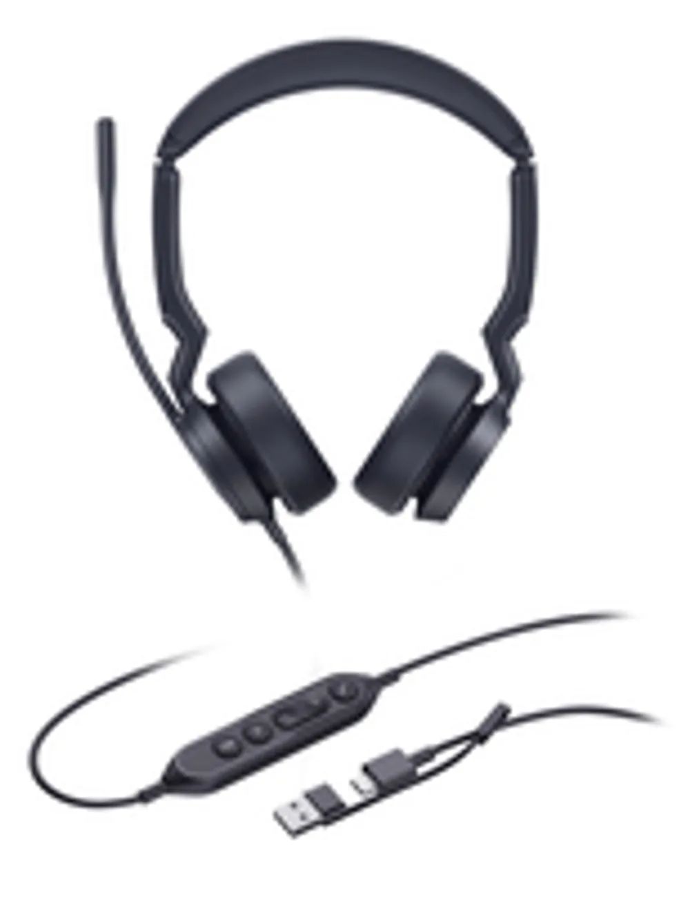Yealink Headset UH44 Dual UC USB-C/A - Headset - 20 KHz