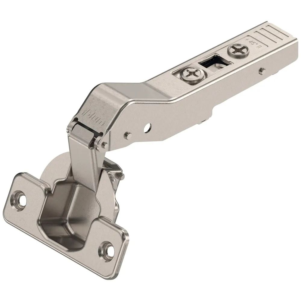 BLUM CLIP top Winkelscharnier 45° II, aufschlagend ohne Feder, Schrauben