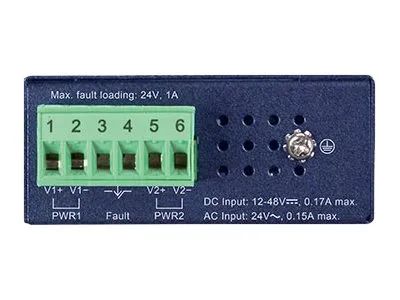 Planet ISW-500T - Switch - 5 x 10/100 - an DIN-Schiene montierbar, wandmontierbar
