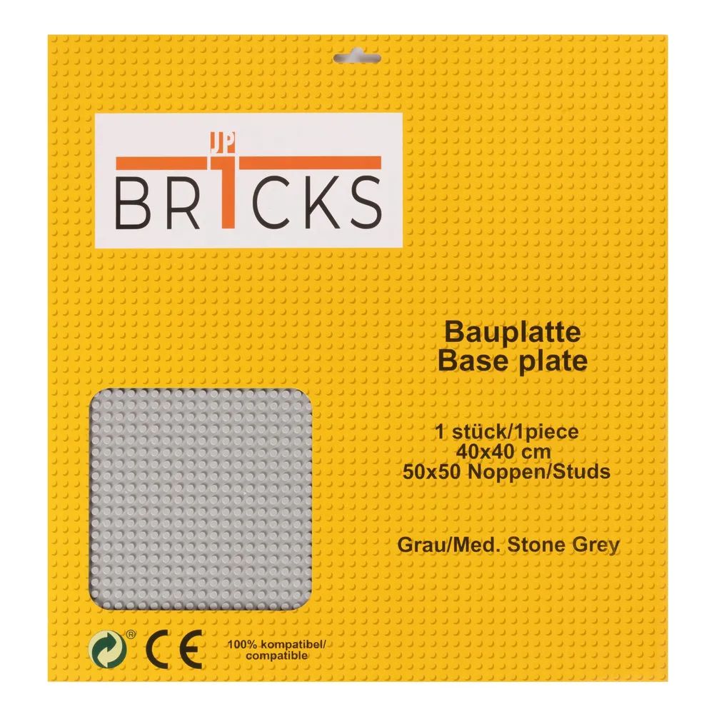 Br1cks GmbH Bauplatte 50x50 Grau