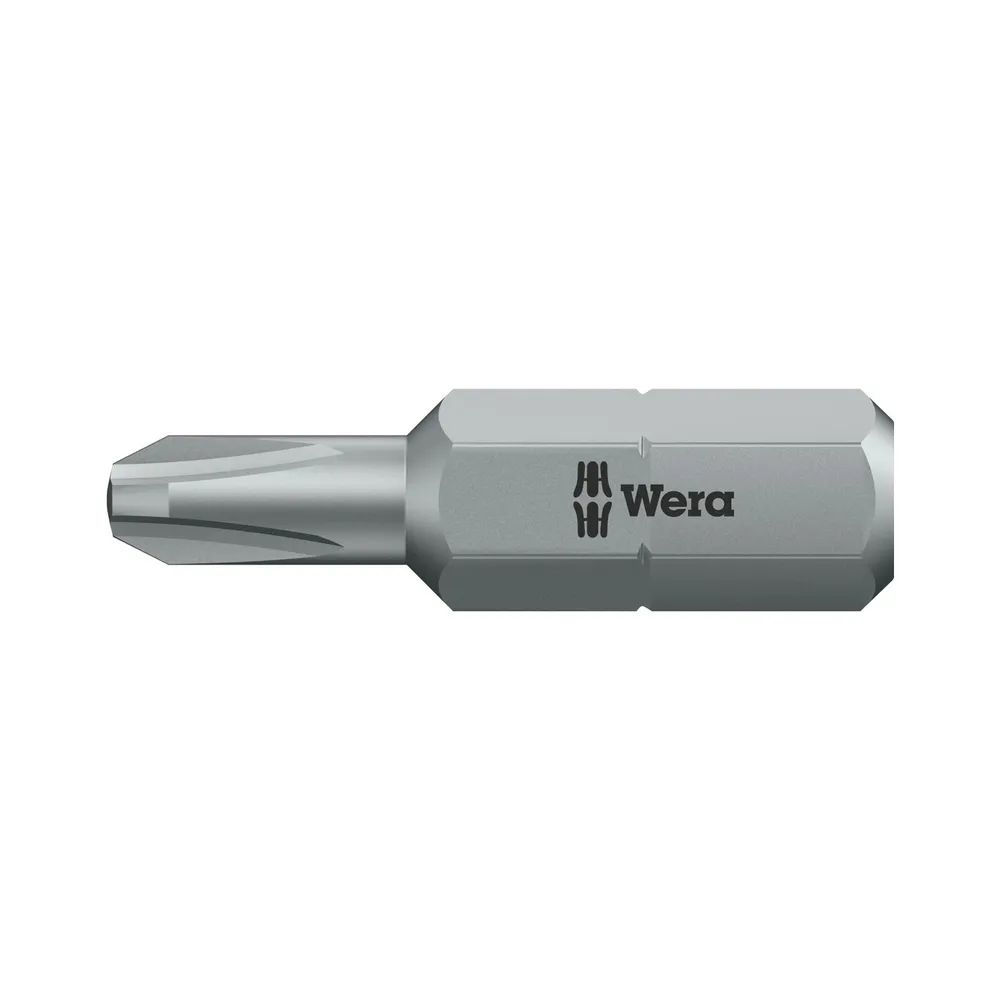 WERA Bit-Einsatz 851/1RZ 1/4sechskant f. Schnellbauschrauben PH 2/25 mm Pillips