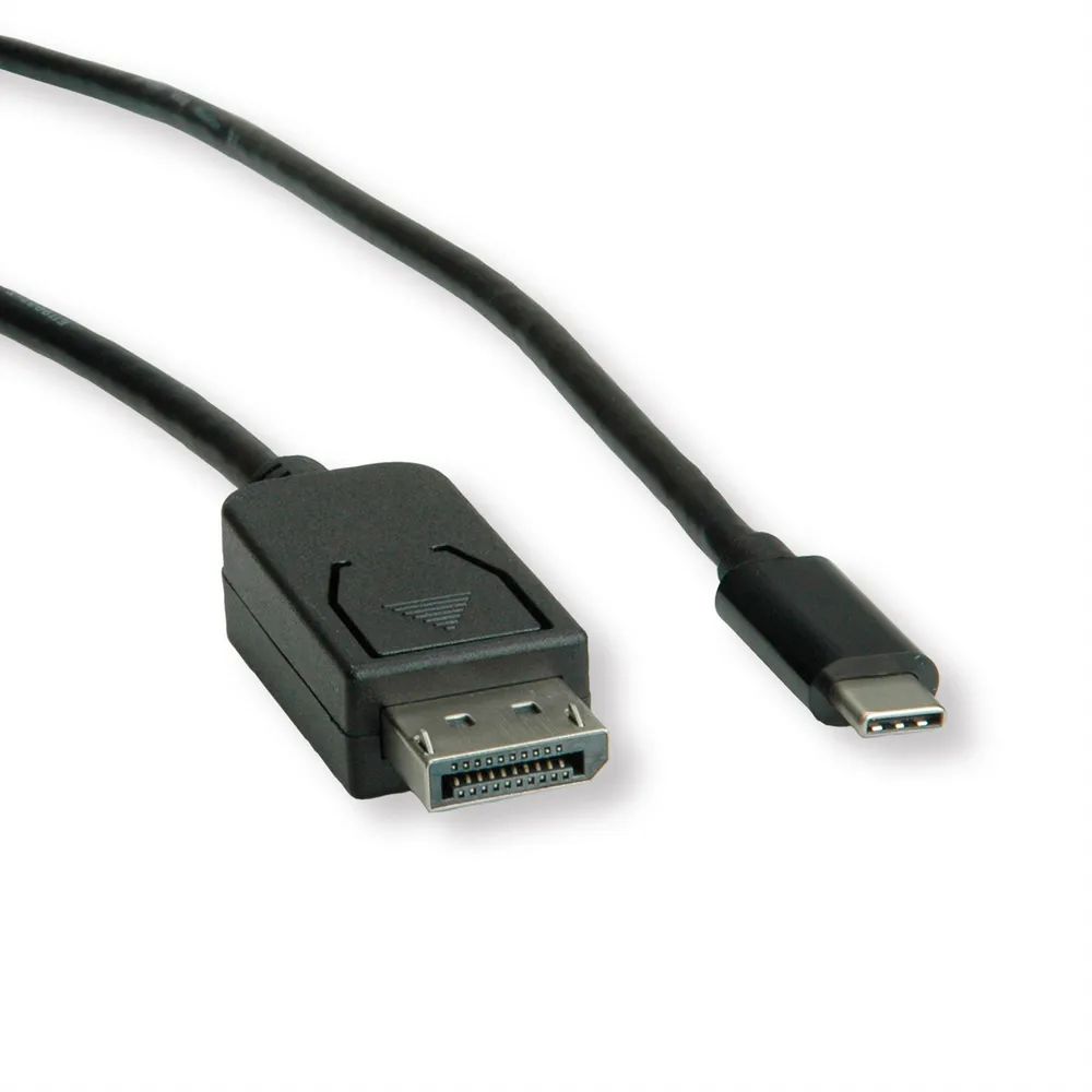 ROLINE USB Typ C - DisplayPort Adapterkabel, v1.2, ST/ST, 1 m