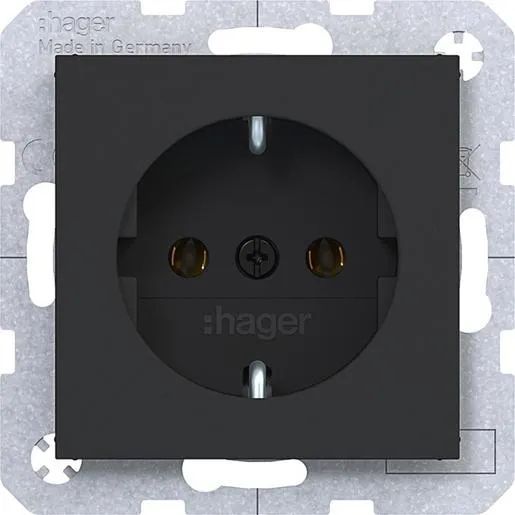 Hager SSD NACHTSCHWARZ MATT / HAGERS WAS1100BM BERKER AX/ WAS1100BM