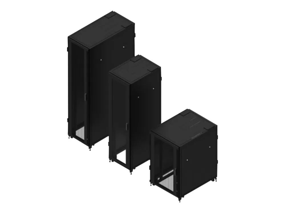 Eaton RA Series - Schrank Netzwerkschrank - 4 Pfosten - Schwarz, RAL 9005 - 24U - 48.3 cm (19")